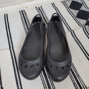 Crocs Kadee Slip On Ballet Flats in Black, sz 9